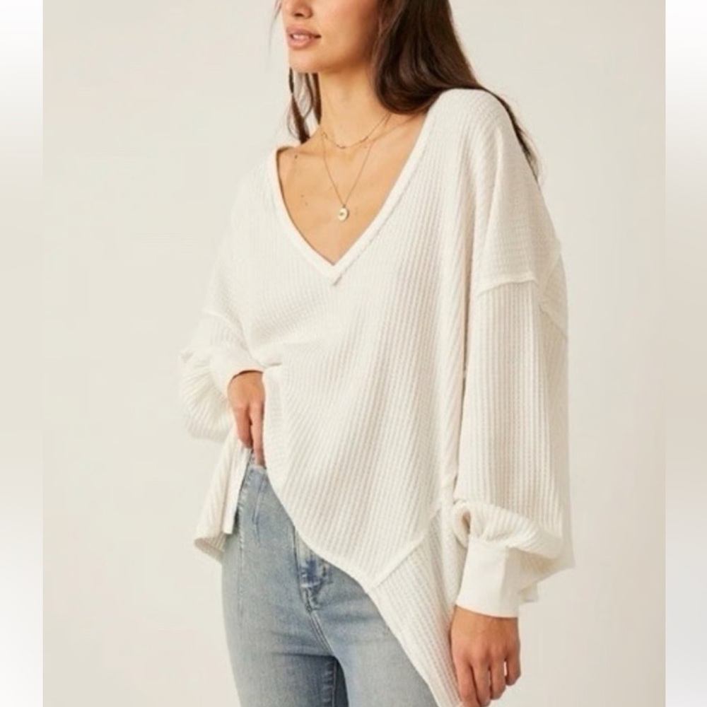 Free People Coraline Thermal Tee XS